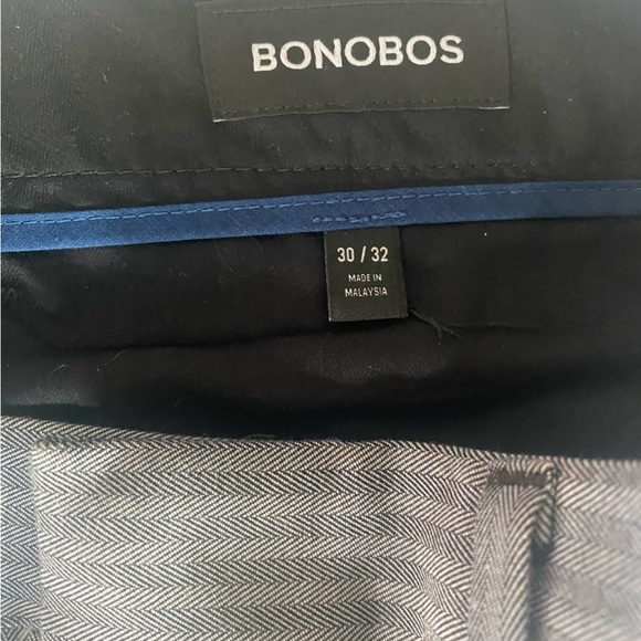 Bonobos Weekday Friday Tailored Fit Gray Herringbone Dress Pants Size 30X32 - Picture 11 of 12